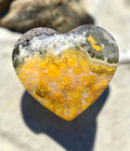 Yellow Jasper Palm Stone